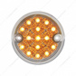 15 LED 3" Reflector Series 4 Light Only For Double Face Light Housing - Amber LED/Clear Lens (Bulk)