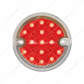 15 LED 3" Reflector Series 4 Light Only For Double Face Light Housing - Red LED/Clear Lens (Bulk)