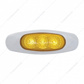 3 LED Reflector Light (Clearance/Marker) - Amber LED/Amber Lens (Bulk)