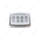 17 LED Reflector Square Cab Light - Amber LED/Clear Lens
