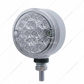 15 LED 3" Reflector Single Face Light - Amber LED/Clear Lens