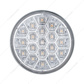 19 LED 4" Round Reflector Light (Stop, Turn & Tail) - Red LED/Clear Lens