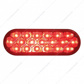 19 LED 6" Oval Reflector Light (Stop, Turn & Tail) - Red LED/Red Lens