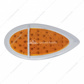 39 LED Flush Mount "Teardrop" Turn Signal Light - Amber LED/Amber Lens