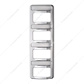 Chrome 4-Rocker Switch Cover For Peterbilt 579 (2013-2019) & 567 (2014-2018)- 4 Switches
