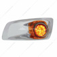 Fog Light Cover With 17 Amber LED Reflector Watermelon Lights For 2007-17 KW T660- Driver -Amber Lens