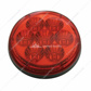 2" Bolt Pattern Stainless Spring Loaded Light Bar With 6X 4" 7 LED Lights & Visors - Red LED/Red Lens (Pair)