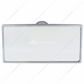 Rectangular Chrome Plated Aluminum Interior Rear View Mirror With Glue-On Mount