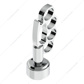 Thread-On Knuckle Gearshift Knob With Chrome 9/10 Speed Adapter - Chrome