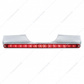 Motorcycle Rear Signal Light Bar With 14 LED 12" Light Bar - Red LED/Red Lens