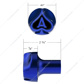 Ace Of Spades Air Valve Knob - Indigo Blue With Gloss Black Inlay
