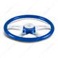 18" Boss Steering Wheel With Color Matching Horn Bezel - Electric Blue